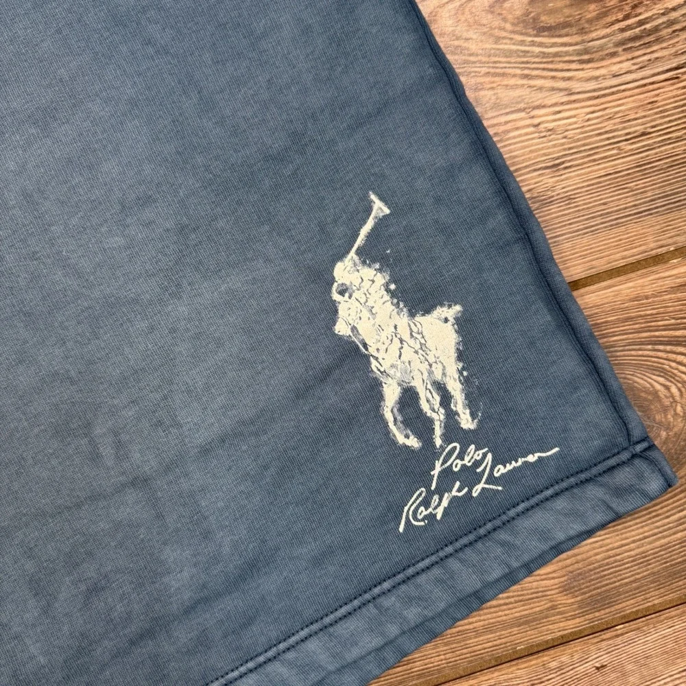 Polo Ralph Lauren Mens Fleece Shorts‎ Size 4XB Clancy Blue Big Pony NWT